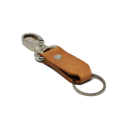 Open Edge Leather Keyring